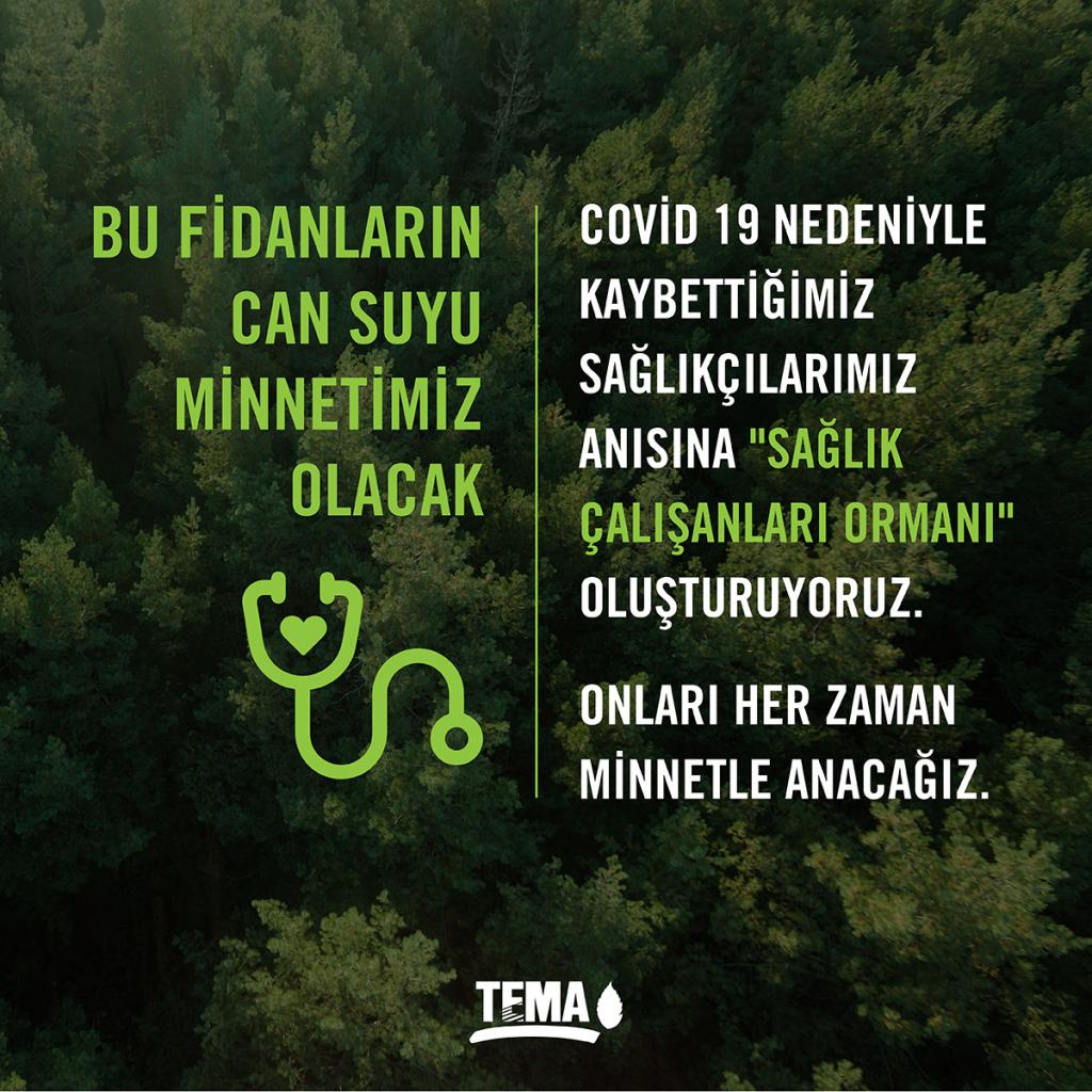 <TEMA Vakfı’ndan anlamlı girişim: ‘Sağlık Çalışanları Ormanı’