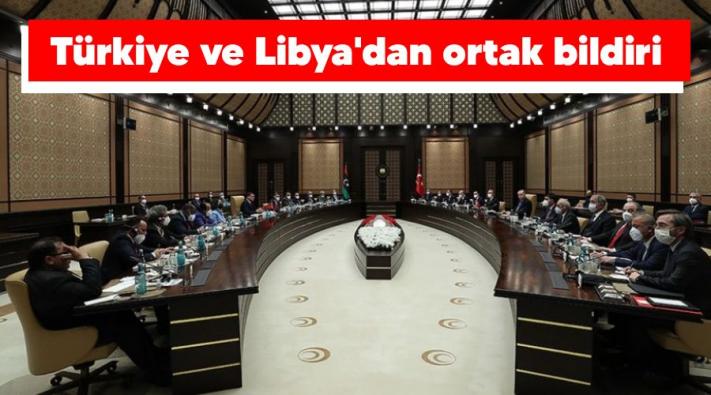 <Türkiye ve Libya’dan ortak bildiri.....