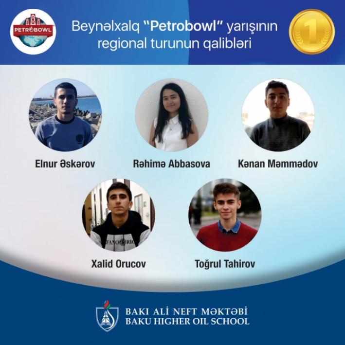 <Bakı Ali Neft Məktəbi “Petrobowl” yarışının qalibi olub.....