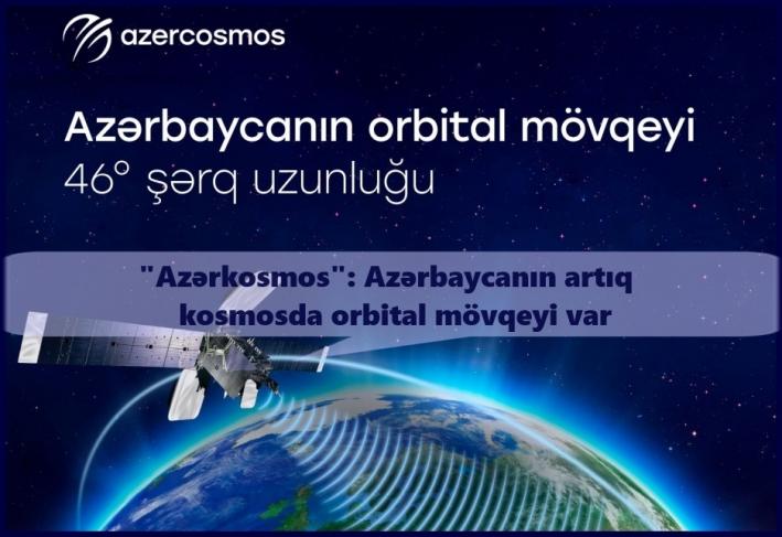 <”Azərkosmos”: Azərbaycanın artıq kosmosda orbital mövqeyi var.....