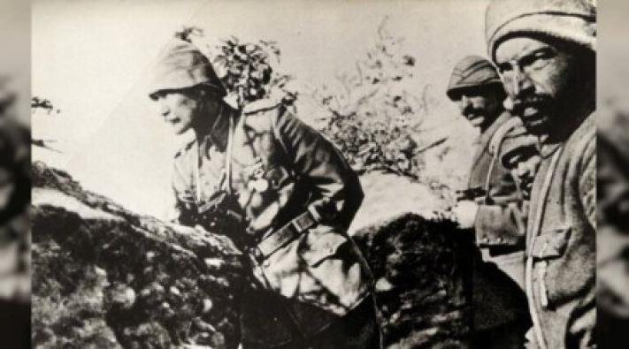 <Miralay Mustafa Kemal Paşa Conkbayırı’nda İtilaf Devletleri’ni mağlup etti.....