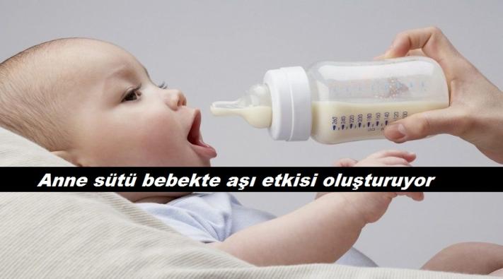 <Anne sütü bebekte aşı etkisi oluşturuyor.....