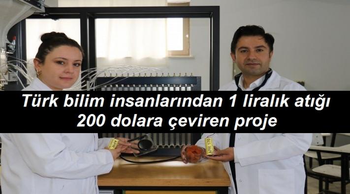 <Türk bilim insanlarından 1 liralık atığı 200 dolara çeviren proje