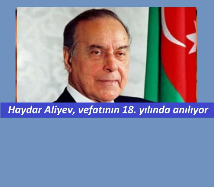 <Haydar Aliyev, vefatının 18. yılında anılıyor.....