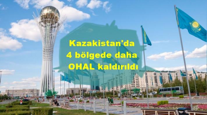 Kazakistan’da 4 bölgede daha OHAL kaldırıldı.....