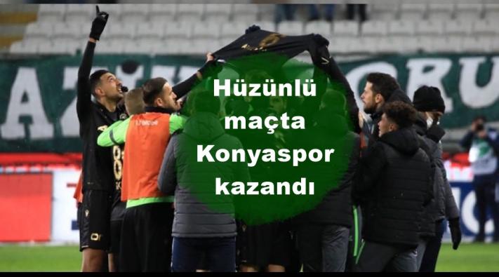<Hüzünlü maçta Konyaspor kazandı.....