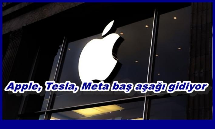 <Apple, Tesla, Meta baş aşağı gidiyor.....