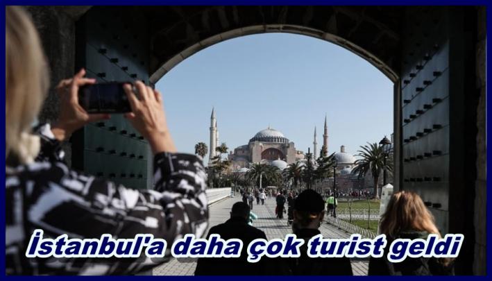 İstanbul’a daha çok turist geldi.....