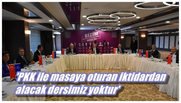’PKK ile masaya oturan iktidardan alacak dersimiz yoktur’