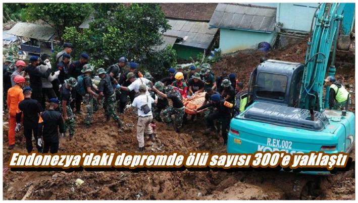 <Endonezya’daki depremde ölü sayısı 300’e yaklaştı.....