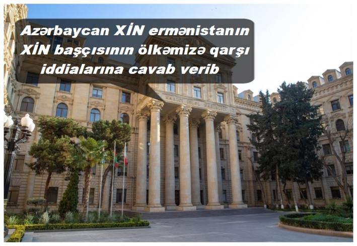 <Azərbaycan XİN ermənistanın XİN başçısının ölkəmizə qarşı iddialarına cavab verib.....