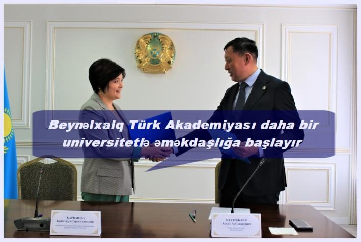 Beynəlxalq Türk Akademiyası daha bir universitetlə əməkdaşlığa başlayır.....