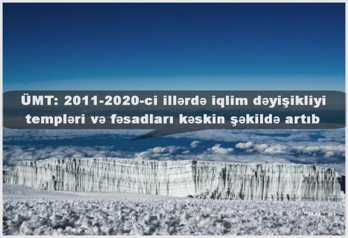 <ÜMT: 2011-2020-ci illərdə iqlim dəyişikliyi templəri və fəsadları kəskin şəkildə artıb.....