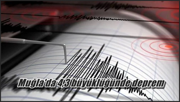 <Muğla’da 4,3 büyüklüğünde deprem