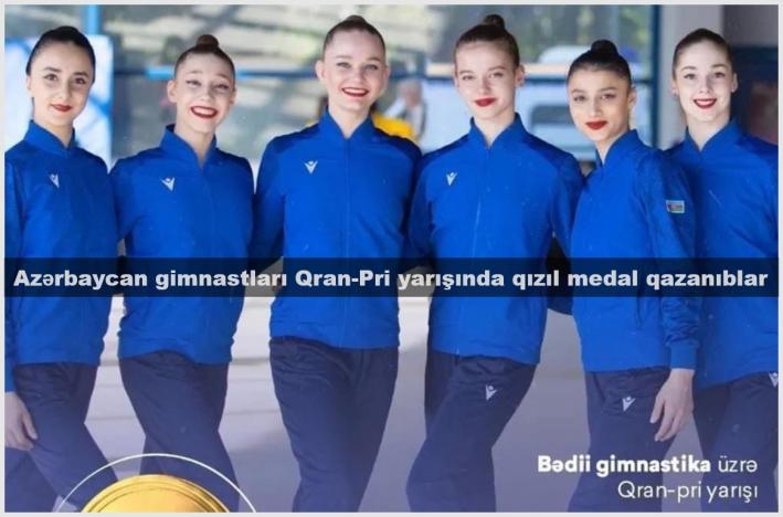 <Azərbaycan gimnastları Qran-Pri yarışında qızıl medal qazanıblar