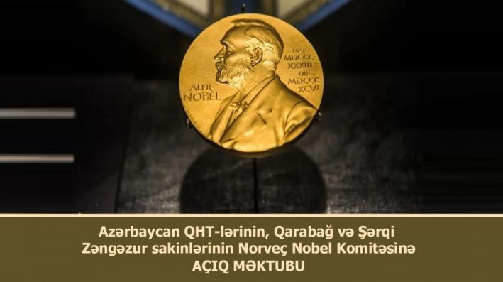 <Azərbaycan QHT-ləri, Qarabağ və Şərqi Zəngəzur sakinləri Norveç Nobel Komitəsinə açıq məktub ünvanlayıblar