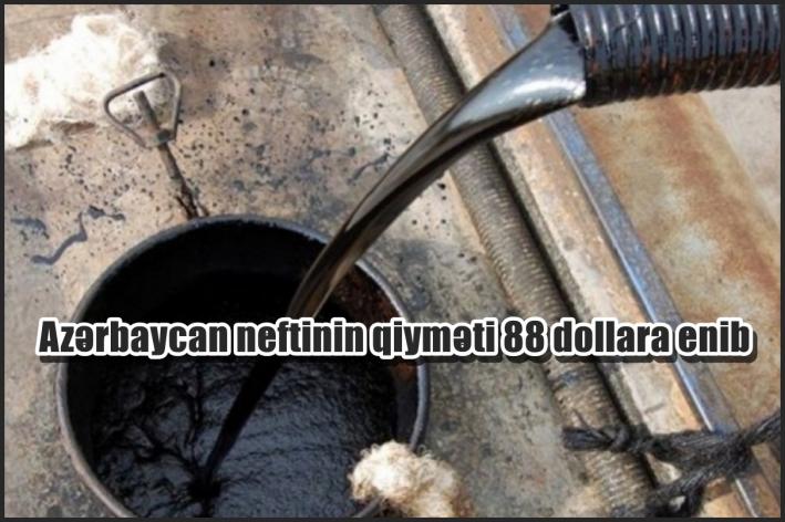 <Azərbaycan neftinin qiyməti 88 dollara enib