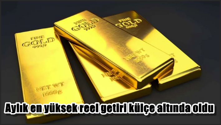 Aylık en yüksek reel getiri külçe altında oldu